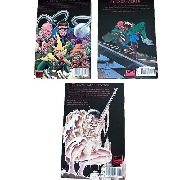 Set of 3 Spider-Man HC Graphic Novel Marvel New Comics Superhero Classics